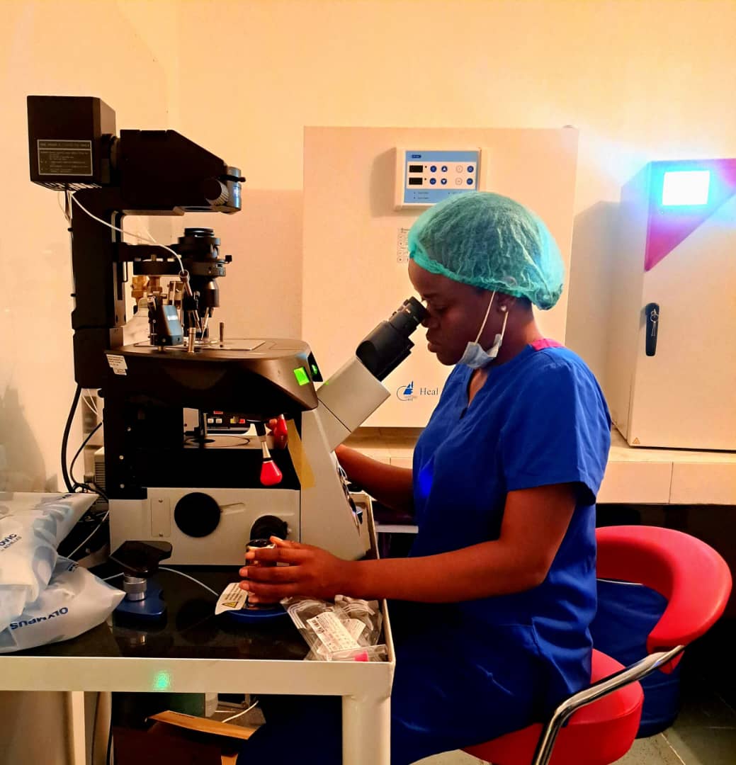 ICSI procedure being performed